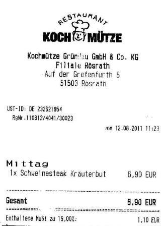 mcdk Hffner Kochmtze Restaurant